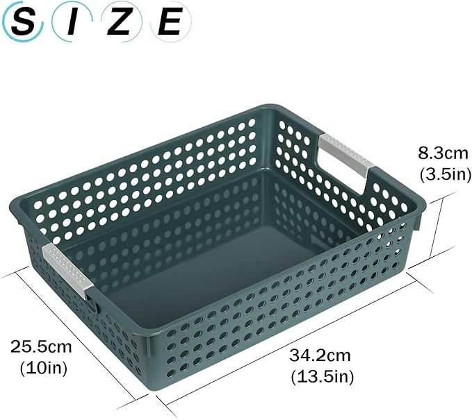 DLUCKY 8Pcs Classroom Organization And Storage Paper Tray Holds 4A,Paper Trays For Classroom Toy,Crayons,Handicrafts Storage,Also For Library, Drawers, Office, Kitchen, Bathroom