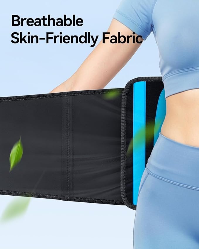 FEATOL Back Brace for Lower Back Pain Wide Coverage 360° Strong Lumbar Support with Removable Pad, Adjustable Waist Support Belt for Men Women, Size 5XL 68"-74.8"