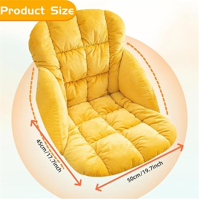 LYFJMUS High Back Office Chair Cushion Soft Desk Chair Pad with Ties Rocking Chair Cushion for Office Car Home Dining Room Kitchen