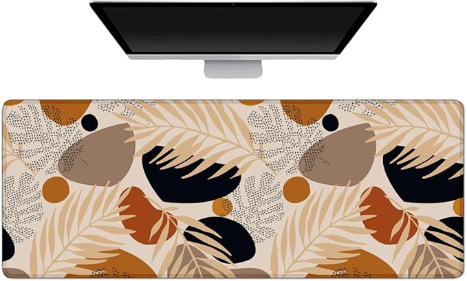 Desk Mat,Desk Pad, XXL Large Mouse Pad,Anti-Slip Big Mousepad with Stitched Edges,Extended Computer Mouse Pads for Desktop Abstract Art