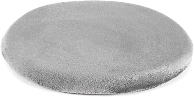13" Detachable Memory Foam Seat Cushion Round Chair Cushion Non-Slip Dining Stool Pad Circle Chair Pad Washable for Kitchen Dining Office Chairs Grey