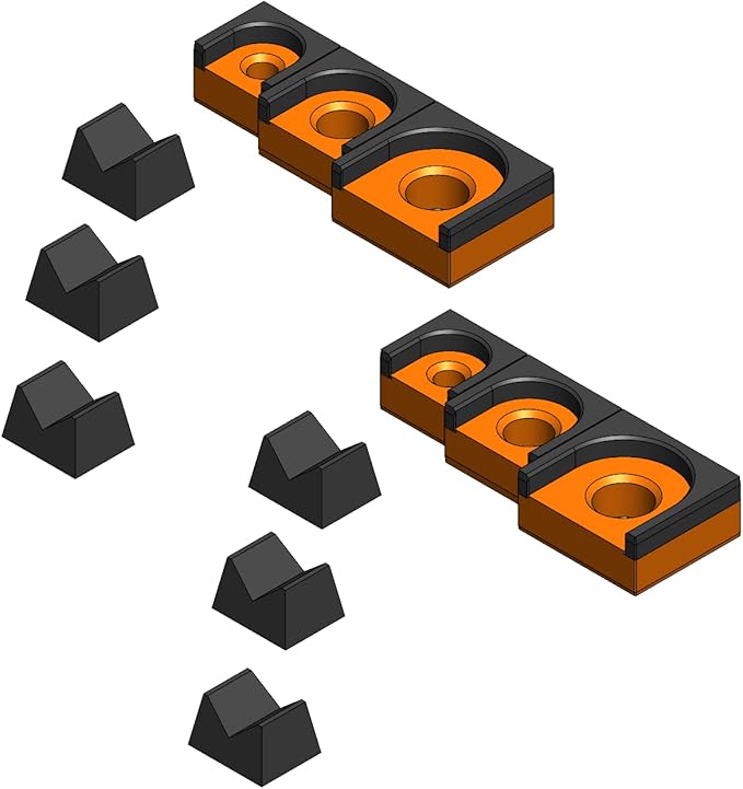 MagAttach Ratchet Organizer Kit (3 Piece Set (2-Pack), Orange/Black)