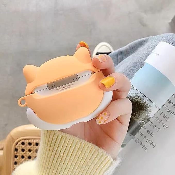 LiWerlly Cute Beat Studio Buds/Buds Plus Case, Funny 3D Cartoon Kawaii Dog Cool New Beat Studio Buds + Cover Skin with Cleaning Kit & Keychain for Beat Studio Earbuds for Boys Girl Kid Teen, Corgi