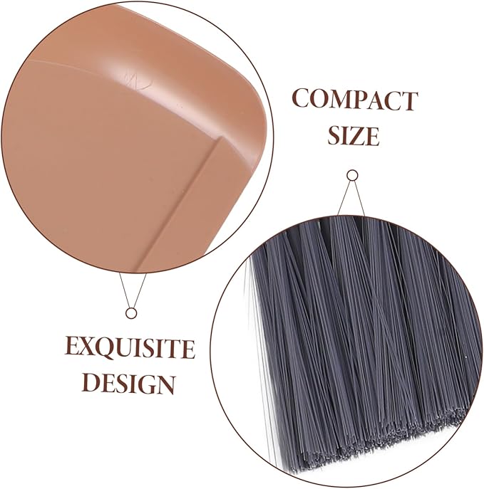 PRETYZOOM Mini Travel Cleaning Kit Floor Sweeper Dustpan and Small Brush for Desktop Cleaning