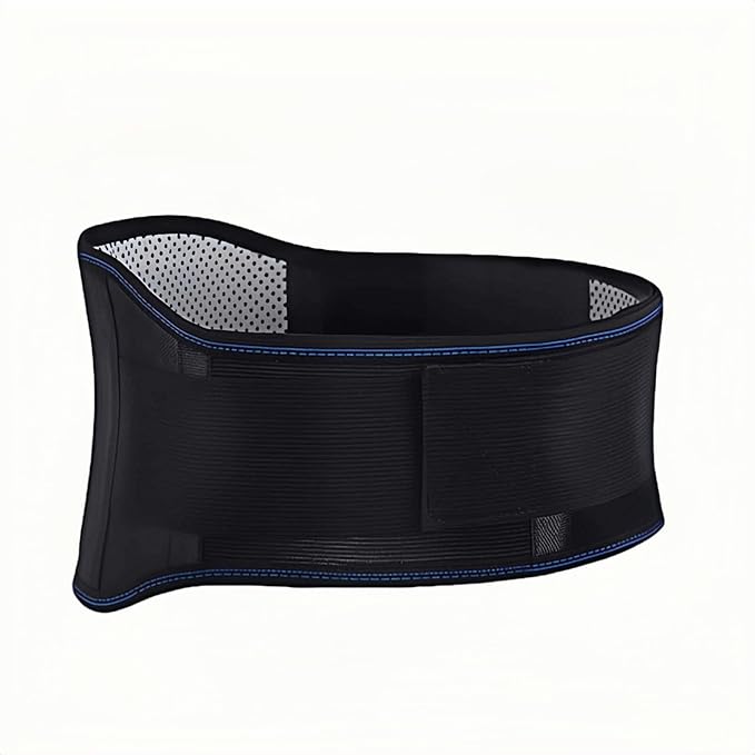 Self heating lumbar support strap suitable for both men and women - adjustable back support with thermal therapy, used to relieve lumbar discomfort, posture support (XXL)