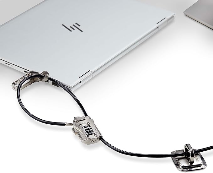 StarTech.com Laptop/Desktop & Peripheral Lock Kit, Theft-Deterring Security Lock, K-Slot, 10ft (3m) Steel Cable, 3X Devices