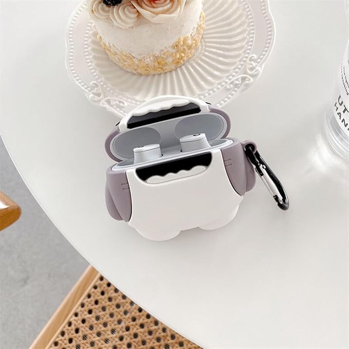 LiWerlly Cute Beats Studio Buds/Studio Buds Plus Case, Funny 3D Cartoon Kawaii Cool Beat Studio Buds + Cover Skin with Cleaning Kit & Keychain for New Beat Studio Earbuds for Boys Girl Kid Teen, Shark
