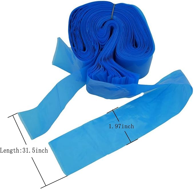 JinYan Clip Cord Covers,One Box of 100PCS Plastic Clip Cord Sleeves,Clip Cord Covers for Supply