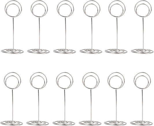 20 Pack Table Number Holders Place Card Holder Photo Picture Holder for Wedding, Birthday Party