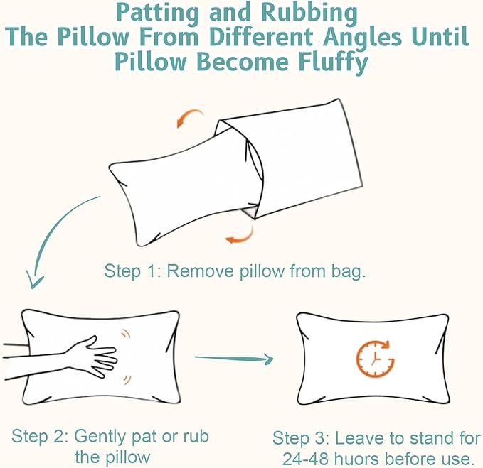 vocheer Small Pillows for Sleeping, 11"x7" Mini Pillow for Travel, Tiny Pillow for Neck, Lumbar, Knee, Wrist, Pets, Cotton Small Back Pillows for Travel, Bed, Office, Machine Washable, Sage-2pc