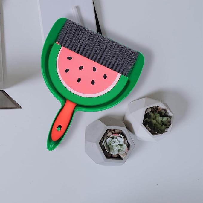 PRETYZOOM Mini Broom and Dustpan Set Lightweight Small Cleaning Kit for Desktop Car Interior Pet Hair Cleanup Compact Dustpan and Brush for Home Office Use