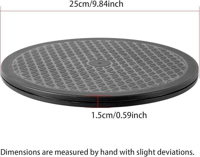 10 Inch Heavy Duty Rotating Swivel Stand - Lazy Susan with Steel Ball Bearings for Model Base/Rotating Plants/Crafts Stand Monitor/TV/Monitors/Potted Plants (360˚ Rotation)