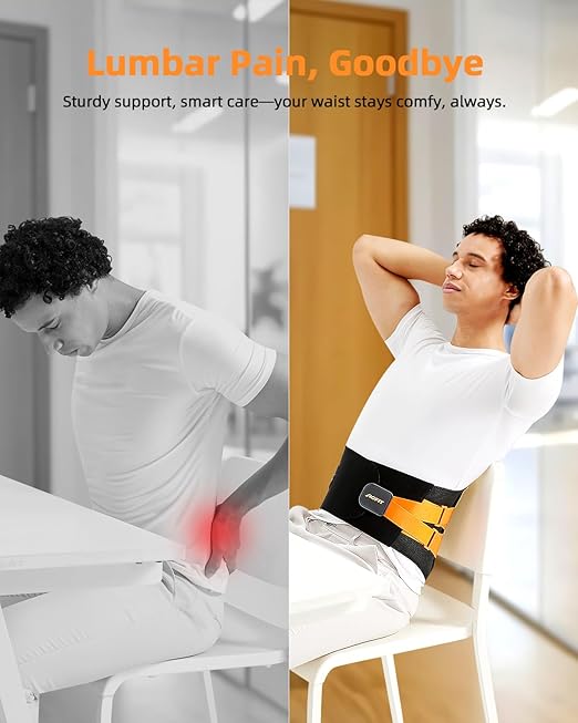 Back Brace for Lower Back Pain Women and Men with 3D Support Plate: Adjustable Lumbar Support Belt with 4 Stays & Support Straps & Ultra-thin Mesh for Under Clothes Sciatica, Scoliosis, Herniated Disc