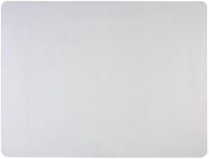 Staples Office Chair Mat, Clear Floor Mats, Hard Floors, Textured Underside, 60 x 46 Inch, Smooth Glide