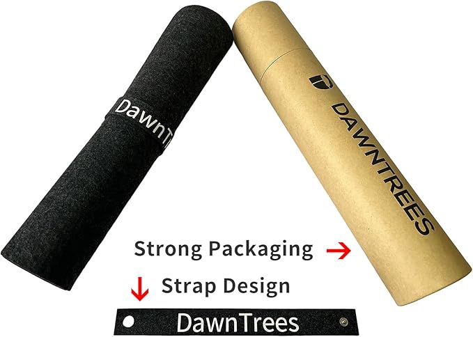 DAWNTREES Non-Slip Felt Desk Mat,36 x 16 Inches Large Desk Pad Protector,Office Computer Desk Mat for Full Keyboard and Mouse Pad