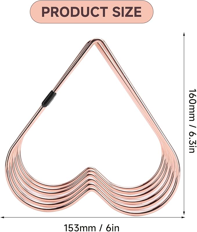 Folder Holder for Desk, Heart Shaped Desk File Organizer Vertical File Holder, 5 Slots Iron Gold File Holder, Telescopic Book File Organizer Stand for Desk File, Rose Gold