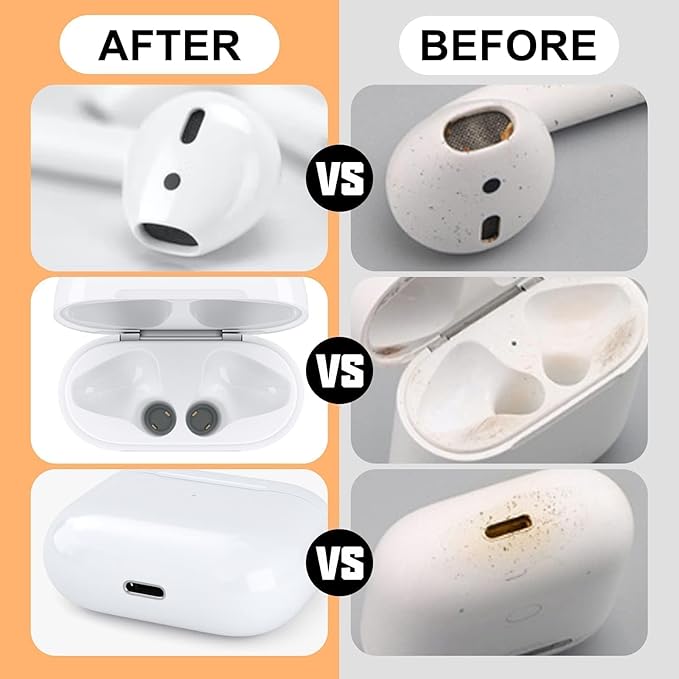 MOLOPPO Cleaning Putty, Phone Cleaning Kit, Remove Ear Wax& Dirt& Gunk from Device's Small Crevices, for AirPod Cleaner Kit for Airpods Charging Case/Headphones/Phone/Electronics(Blue)