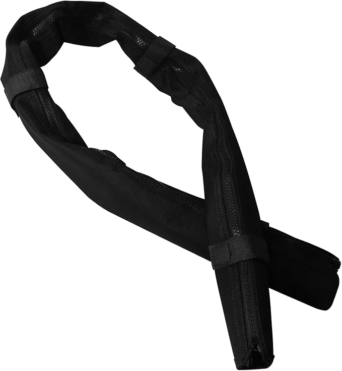 48inch Black Trolling Motor Cable Sleeve, Heavy-Duty Polyester 2" Diameter Marine wire cover, Cable Sleeve for outboard motor sleeve & trolling motor cover