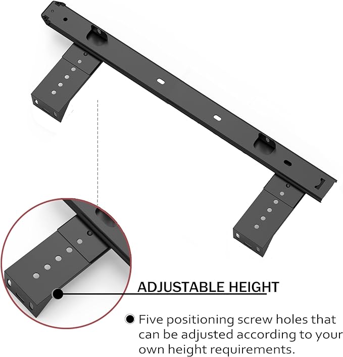 FRMSAET Heavy Duty 12/14/16/18 inches Thickness Steel Construction Ball Bearing Keyboard Slides Keyboard Drawer Slides Tray Accessories Cabinet Furniture Hardware Rails (18 inches, Black)