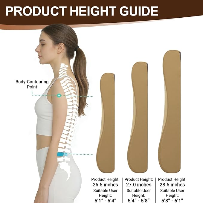 2-in-1 Neck Pillow Lumbar Support Pillow for Recliner Couch & Nursery Glider Chairs- High-Resilient Foam Cushion Ergonomic Back Support for Comfort in Rocking, Feeding, Nursing Brown L