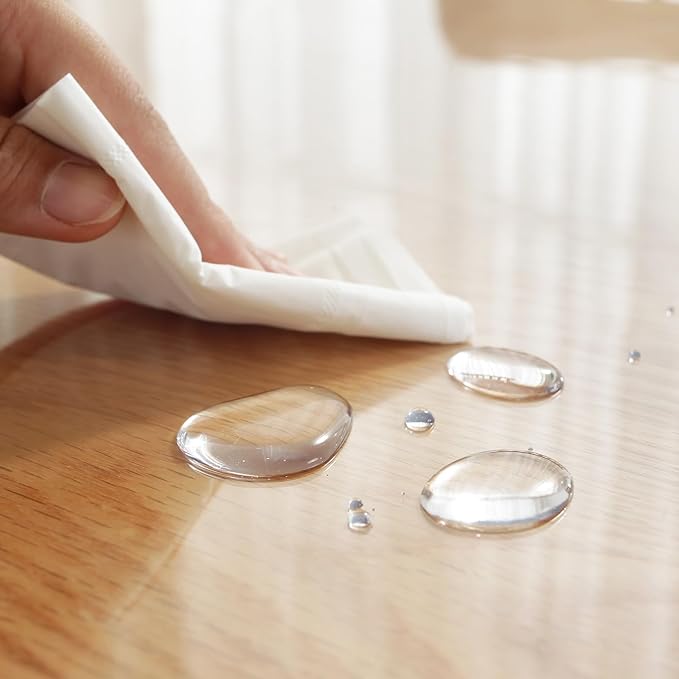 LovePads Clear Table Cover Protector, 24 x 36 Inch 2mm Thick Plastic Table Cover, Table Protector for Dining Room Table, Waterproof Dresser Cover Top for Kitchen, Coffee, Writing Desk