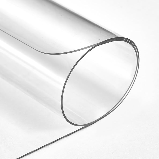 Clear Desk Mat, 39.3"x15.7" inch Large PVC Desk Protector Pad, Waterproof Non-Slip Round Edge Wipeable Writing Mat, Table Protector for Home Office