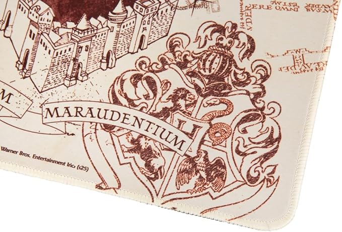 ConQuest Journals Harry Potter Marauder's Map Desk Mat, Oversized Gaming Desk Pad, Home Office, XXL Computer Mousepads, Waterproof Neoprene Fabric Surface, Non-Slip Rubber Backing, Officially Licensed