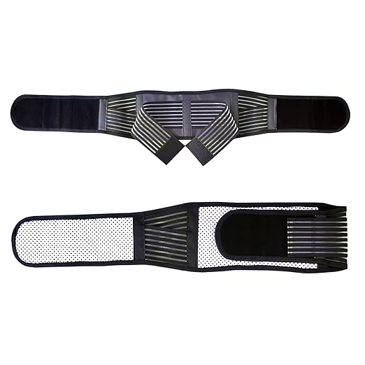 Back Support with Magnet, Tourmaline Magnetic Back Braces for Lower Back Pain Relief, Self Heating & Soothing Waist Band, Lumbar Support Belt for Herniated Disc/Sciatica (X-Large)