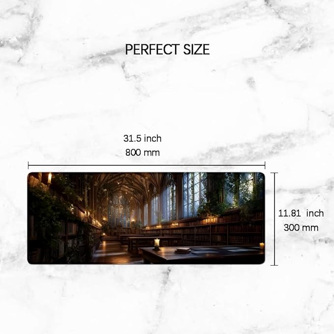 Desk Mat,Desk Pad, XXL Large Mouse Pad,Anti-Slip Big Mousepad with Stitched Edges,Extended Computer Mouse Pads for Desktop Church
