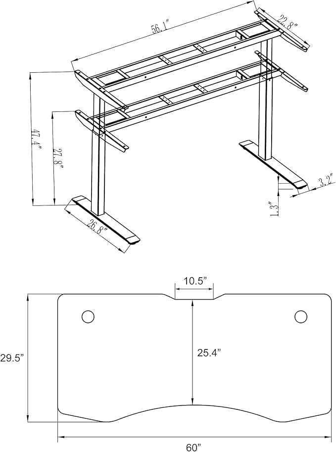 ApexDesk 60" Elite Height Adjustable Desk w/Cabinet Bundle (Light Oak Desk/White Cabinet)