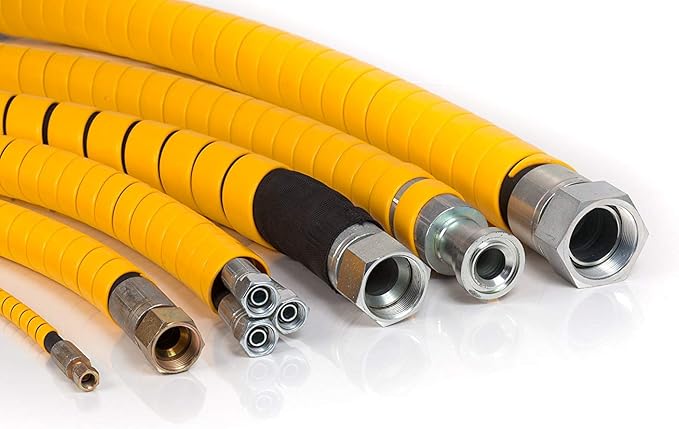 Electriduct 4.4 Inch Heavy Duty Spiral Wrap HDPE Flexible Plastic Cable Sleeve Hose Protector 10 Feet - Black