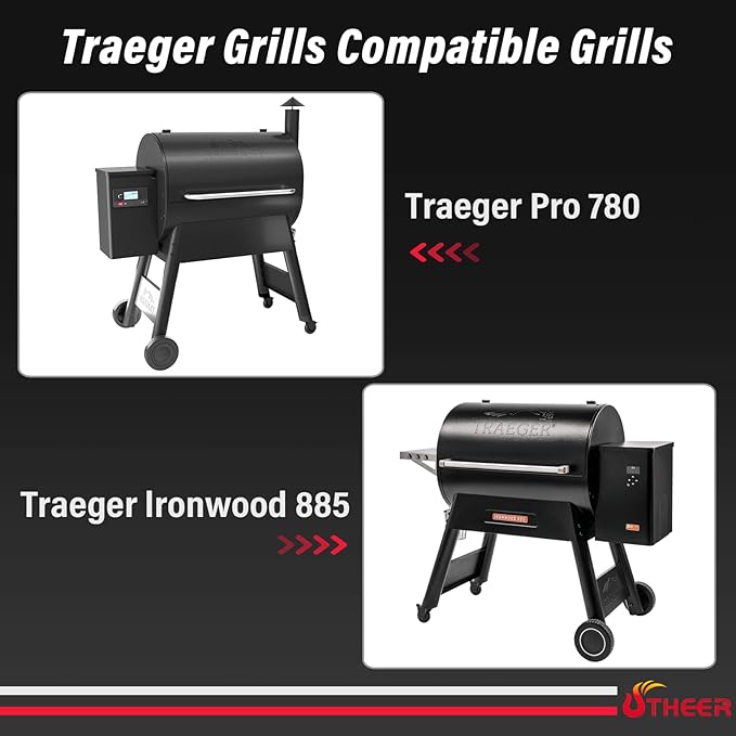 32.5 X 11.5 Folding Front Shelf for Traeger Pro 780 Ironwood 885, Easy-Check Fit Accessory for Outdoor Cooking or Use