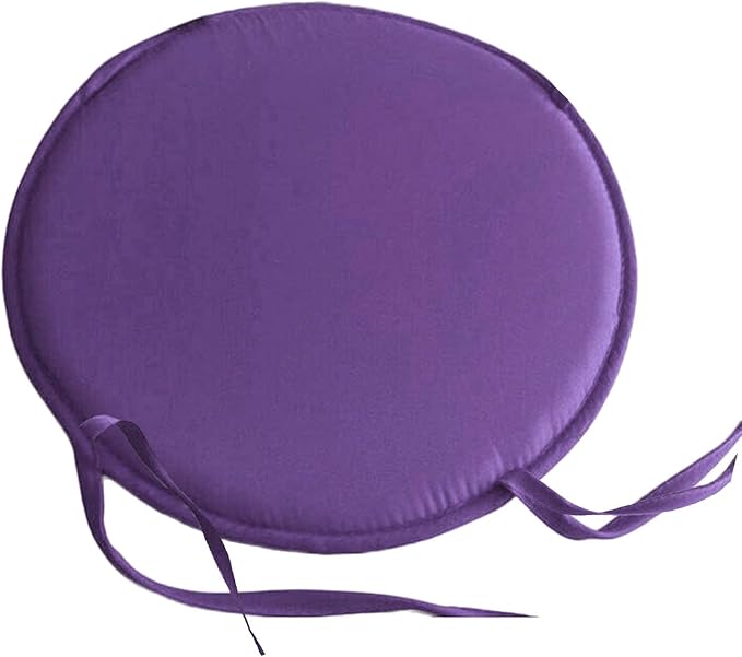 Dining Chair Cushions, Removable Waterproof Comfortable Seat Cushions with Ties,Circular Non-Slip Comfort Office Chair Cushion for Office Patio Coffee Shop Dining Bistro Indoor Outdoor Garden