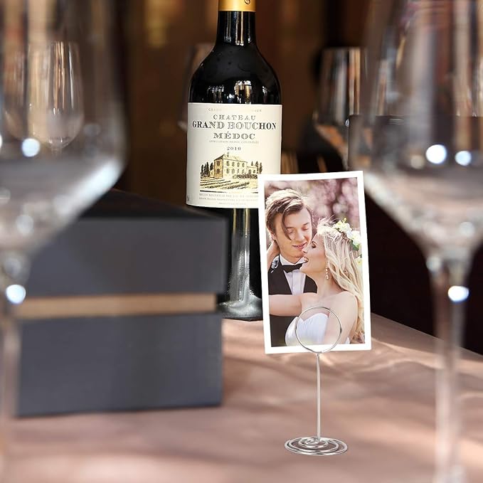 20 Pack Table Number Holders Place Card Holder Photo Picture Holder for Wedding, Birthday Party