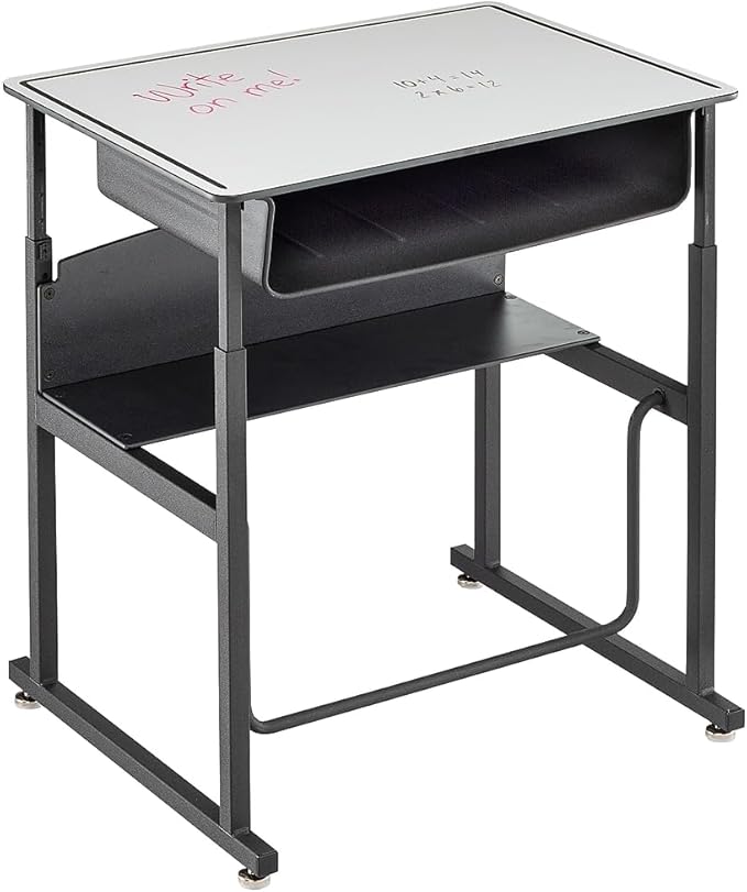 Safco Alphabetter Desk, 28" x 20", Dry Erase Classroom and Home School Desk