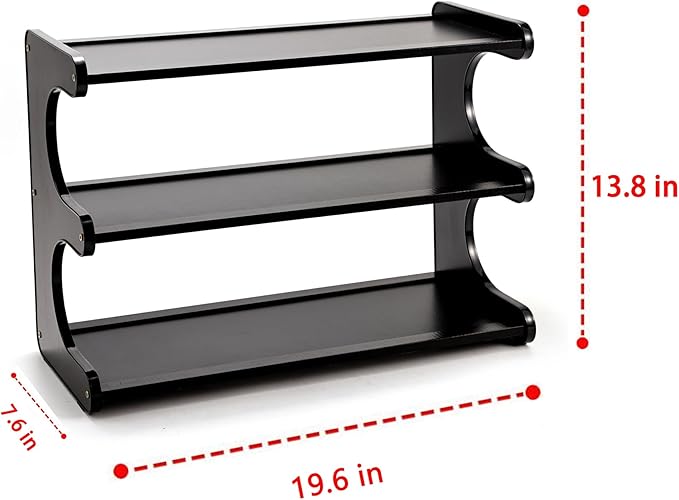 3 Tier Bookshelf for Desktop, Storage Rack, Desktop Organization