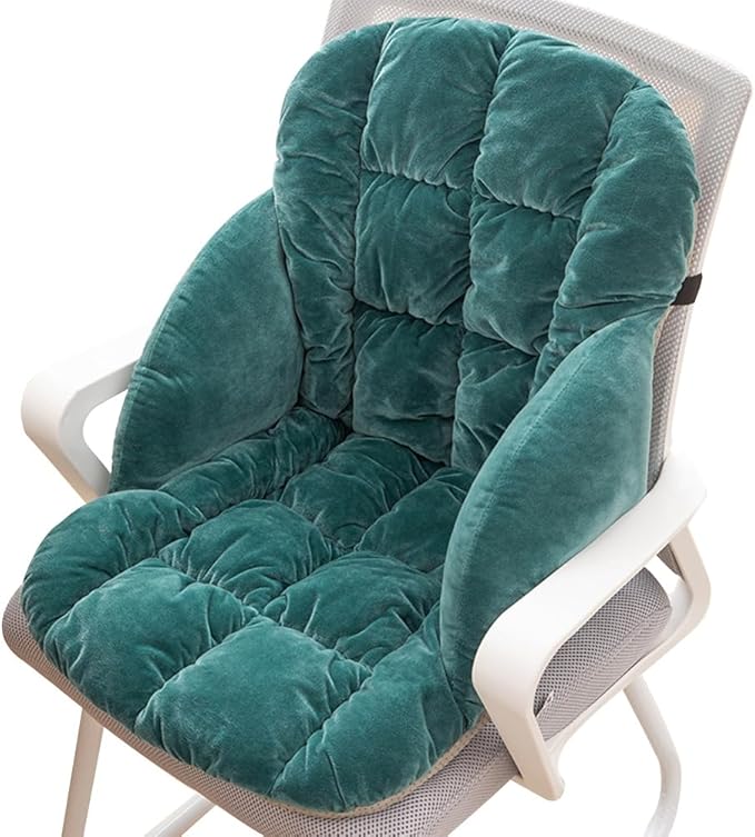 LYFJMUS High Back Office Chair Cushion Soft Desk Chair Pad with Ties Rocking Chair Cushion for Office Car Home Dining Room Kitchen