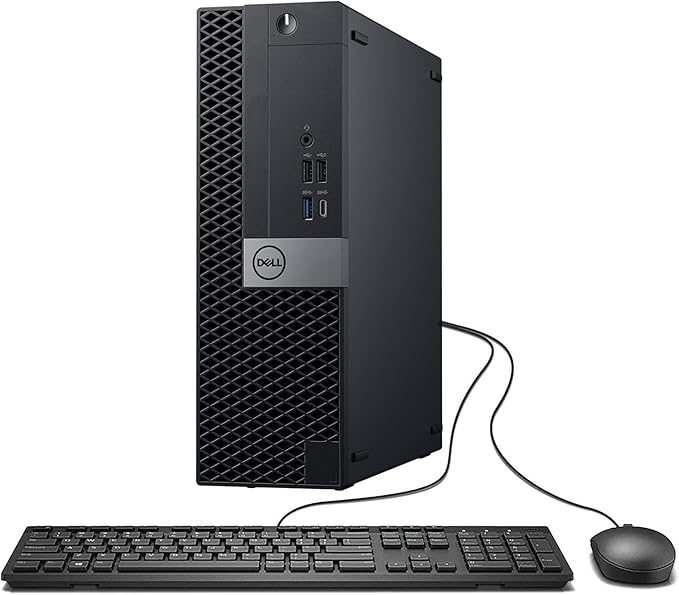 Dell OptiPlex 7050 SFF Desktop Computer PC with 24" FHD Monitor, Intel Core i5-6500, 16 GB RAM, 512 GB SSD, Keyboard & Mouse, Windows 11 Pro (Renewed)