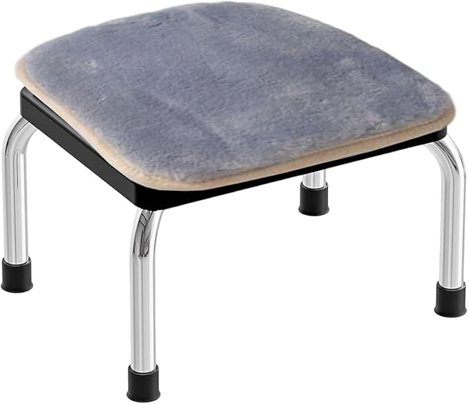 Anti-Slip Seat Cushions with Ties, Plush Dining Chair Pads, Durable Foam Cushions, Universal Stool Padding, Indoor-Outdoor Seat Cushions(Blue-Grey,Rectangular 12X16in)