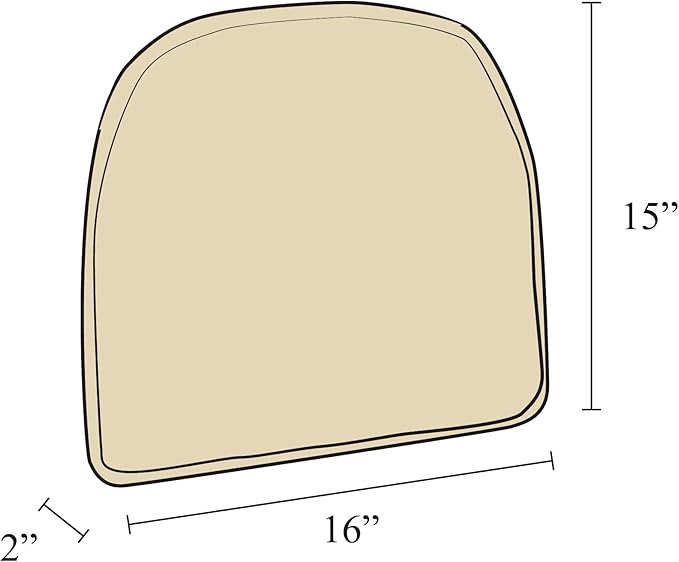 Klear Vu Raindrop The Gripper Non Slip Chair Cushions, Soft & Comfortable Seat Pad, Sitting Pillow for Kitchen, Dining or Office, 4 Count (Pack of 1), Nikita Taupe