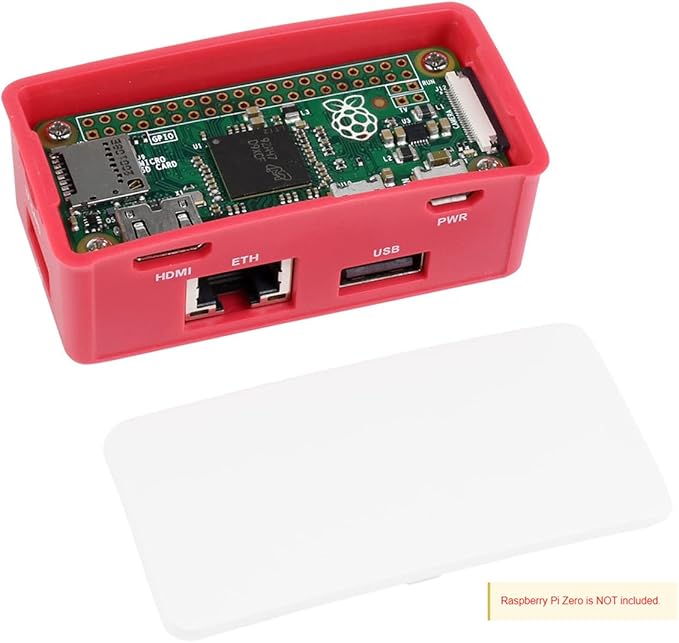 Ethernet/USB HUB HAT Board with ABS Case for Raspberry Pi Zero 2 W/Zero 2WH, with 3X USB Ports, Compatible with USB 2.0/1.1 and 1x RJ45 Ethernet Port 10/100M Auto-Negotiation