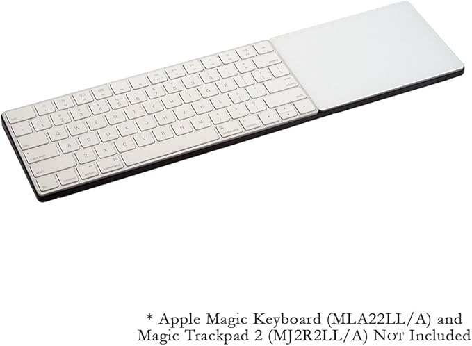 CraftMaster Union Tray for Apple Magic Keyboard and Apple Magic Trackpad 2 - Metal Dock Stand Controls Your iMac or Laptop Remotely, Premium Home and Office Accessory - Black