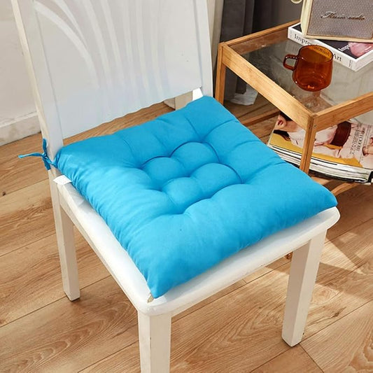 Indoor Chair Cushions Non-Slip Thicken Seat Cushion for Indoor Outdoor Dining Chair Office Chair Desk Chair(Sky Blue)