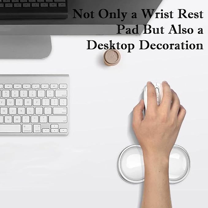 Update Mouse Wrist Rest 5.71" Silicone Wrist Support Pad for Pain Relief, Effortless Typing, Gaming, Computer, Laptop, Office – Anti-Slip Base, Easy to Clean