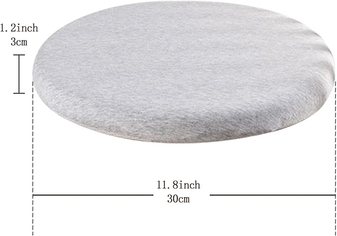 Chair Cushion Chair Pad, Round Seat Cushion Non-Slip Floor Office Car Bedroom Living Room Kitchen Dining Room Window Soft Comfortable Detachable Durable Zipper Design Memory Foam (Gray)