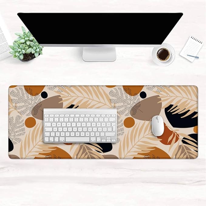 Desk Mat,Desk Pad, XXL Large Mouse Pad,Anti-Slip Big Mousepad with Stitched Edges,Extended Computer Mouse Pads for Desktop Abstract Art