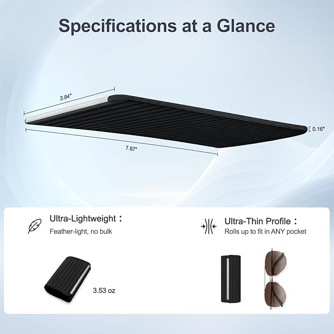 Foldable Silicone Aluminum Holder, Flexible Silicone Phone Stand with Anti-Slip Pad, Portable Rollable Multi-Angle Stand for Phone Tablet Laptop – Bendable & Foldable Home, Office, Travel (2, Black)