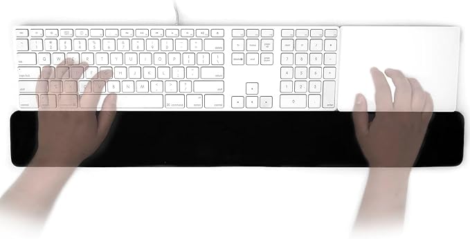 GRIFITI Slim Wrist Pad 24" x 3" x 0.25" - Ergonomic Keyboard & Mousepad Wrist Rest Support for Slim Keyboard with Mouse, Trackball or Trackpad