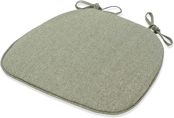 1/2/4 Packs Chair Cushion/Seat Cushion for Dining Chairs, Non-Slip Indoor Outdoor Kitchen U-Shaped Seat Pad/Chair Pads with Machine Washable Cover (Green Set of 4)