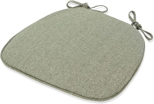 1/2/4 Packs Chair Cushion/Seat Cushion for Dining Chairs, Non-Slip Indoor Outdoor Kitchen U-Shaped Seat Pad/Chair Pads with Machine Washable Cover (Green Set of 2)